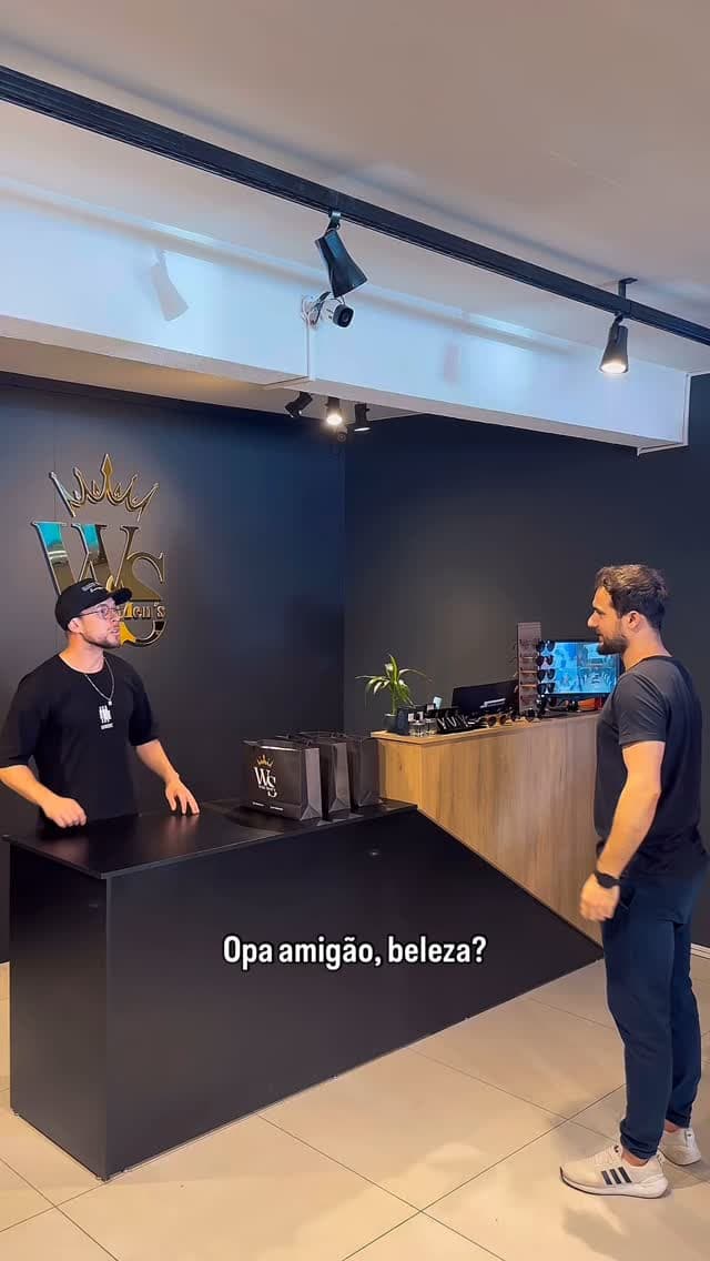 Balcão de atendimento da loja